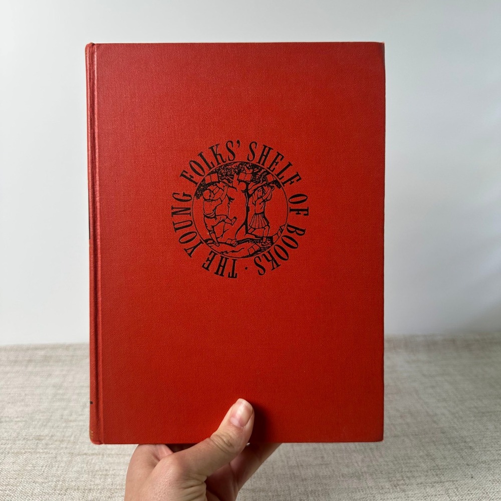 Vintage 1953 Junior Classics Hero Tales - Red Hardcover Book